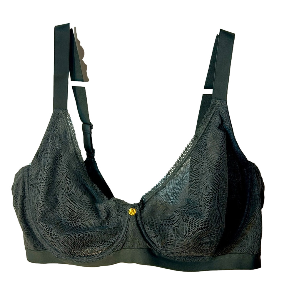 Unlined underwire Understance grey lace seamless bra 42DDD